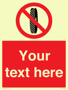 Custom Do Not Change Grinding Wheel Sign